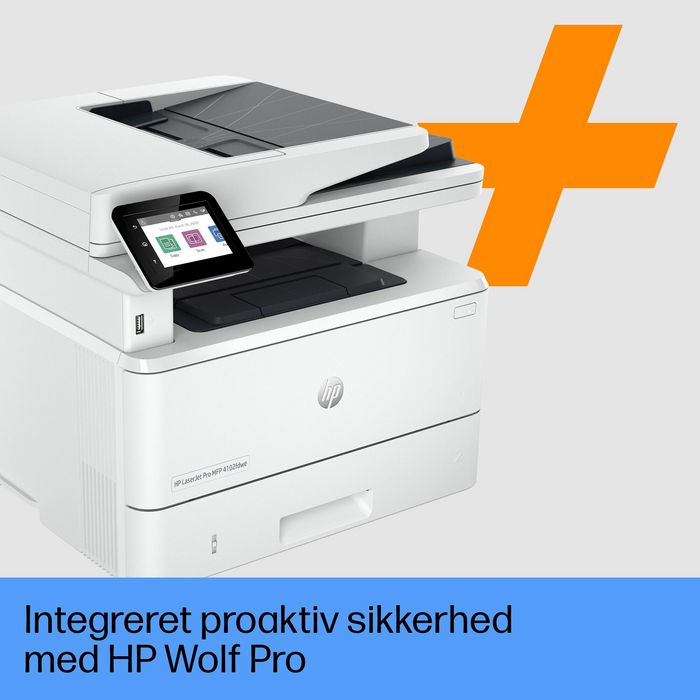 HP Laserjet Pro Mfp 4102Fdwe Printer, Black And White, Printer For Small Medium Business, Print, Copy, Scan, Fax, Two-Sided Printing; Two-Sided Scanning; Scan To Email; Front Usb Flash Drive Port - W128279031