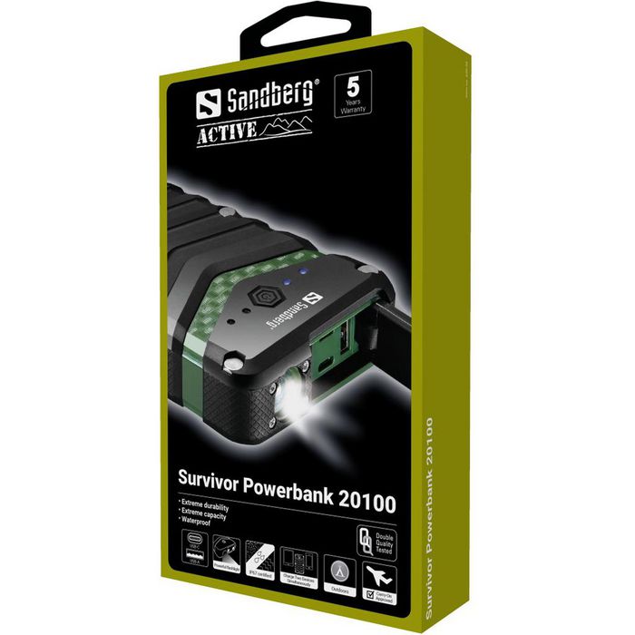 Sandberg Survivor Powerbank 20100 - W125113995