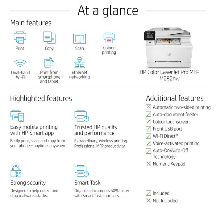 HP Laser, 600 x 600dpi, 22ppm, A4, 256MB, WiFi - W126279241