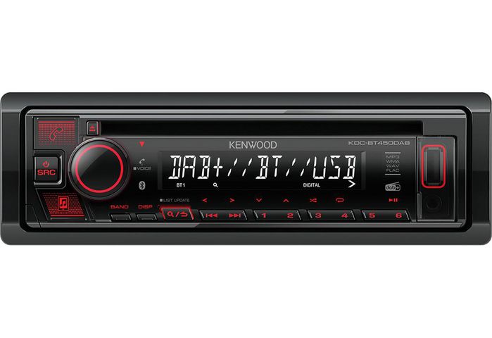 Kenwood Kdc-Bt450Dab Car Media Receiver Black 50 W Bluetooth - W128329681