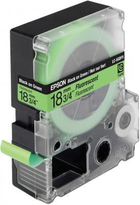 Epson Tape Black on Green 18mm - W128809422