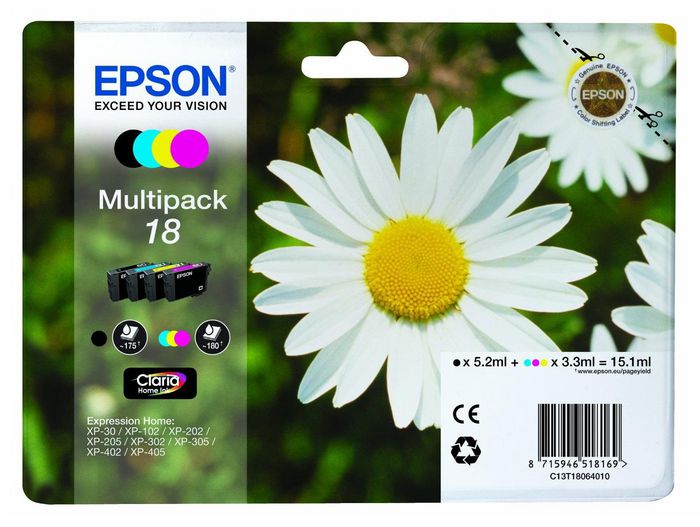 Epson T1806Multipack 4-colours - W128809415