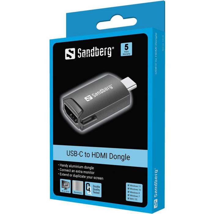 Sandberg USB-C to HDMI Dongle - W124500630