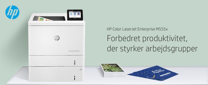 HP Color LaserJet Enterprise M555x, Laser, 1200 x 1200dpi, 40ppm, A4, 1000MB, WiFi, CGD, 4.3" - W126475394