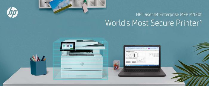 HP Imprimante multifonction LaserJet Enterprise M430f, Laser, 600 x 600dpi, 63ppm, 2000Mo, USB, LCD, 4.3" - W126475430