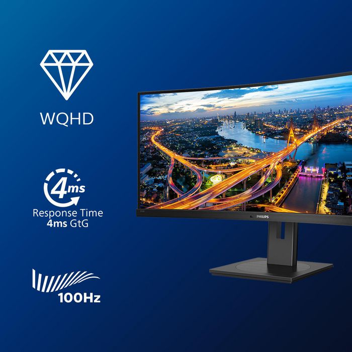 Philips B Line Curved UltraWide LCD Monitor with USB-C - W125767373