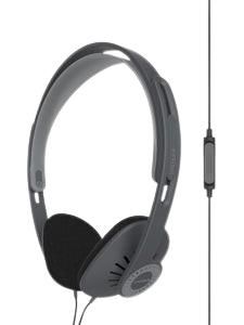 KOSS KPH30iK Headphones, On Ear, Wired, Microphone, Black - W128445917