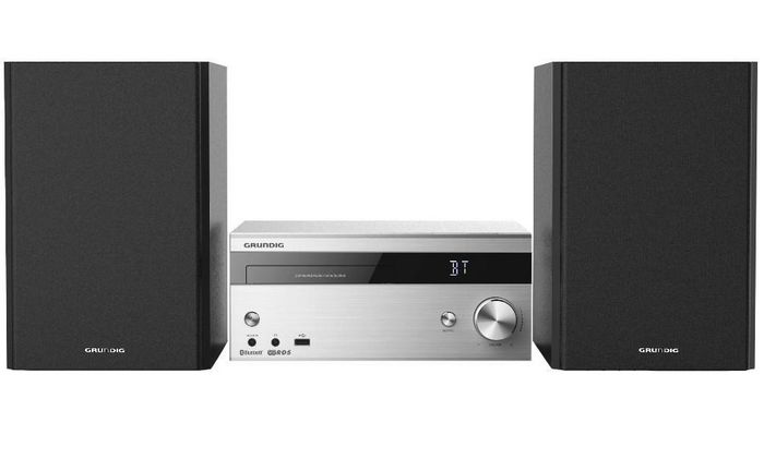 Grundig Cms 4000 Bt Dab+ Home Audio Micro System 100 W Black, Silver - W128257490