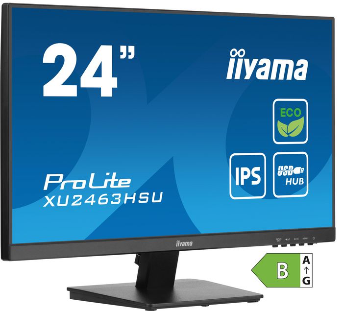 iiyama 24" ETE IPS-panel Green Choice,EyeComfort/EyeSafe 2.0, 1920x1080,250cd/m²,Speakers,HDMI,DP,3ms,FreeSync,USB - W128818318