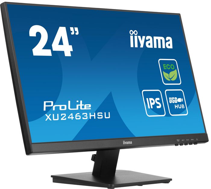 iiyama ProLite XU2463HSU-B1 écran plat de PC 60,5 cm (23.8") 1920 x 1080 pixels Full HD LED Noir - W128818318