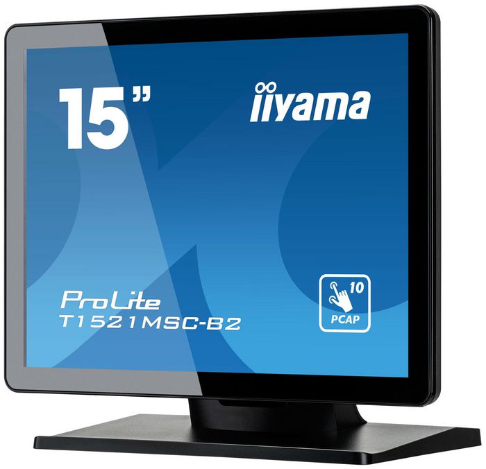 iiyama 15" PCAP Bezel Free Front, 10P Touch,1024x768,Speakers,VGA,HDMI,325cd/m²,USB, External PSU, Multitouch(OS) - W128818535