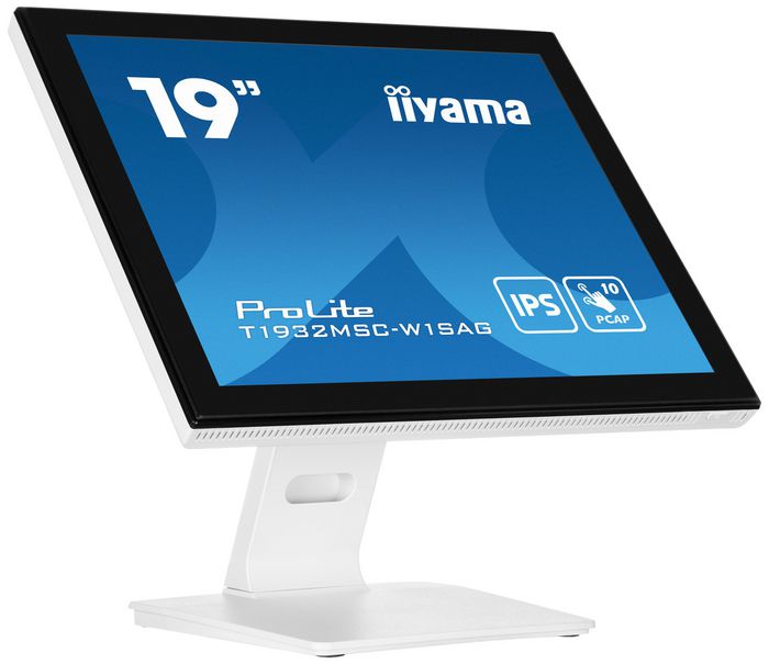 iiyama ProLite T1932MSC-W1SAG écran plat de PC 48,3 cm (19") 1280 x 1024 pixels Full HD LED Écran tactile Dessus de table Blanc - W128818536