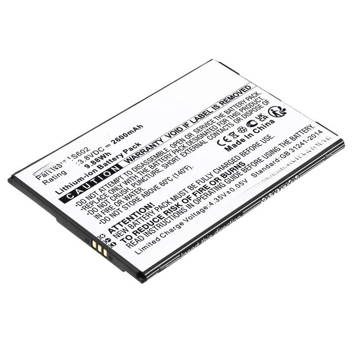 CoreParts Battery for Brondi Mobile 9.88Wh 3.8V 2600mAh for Amico Smartphone XL,S602 - W128812856