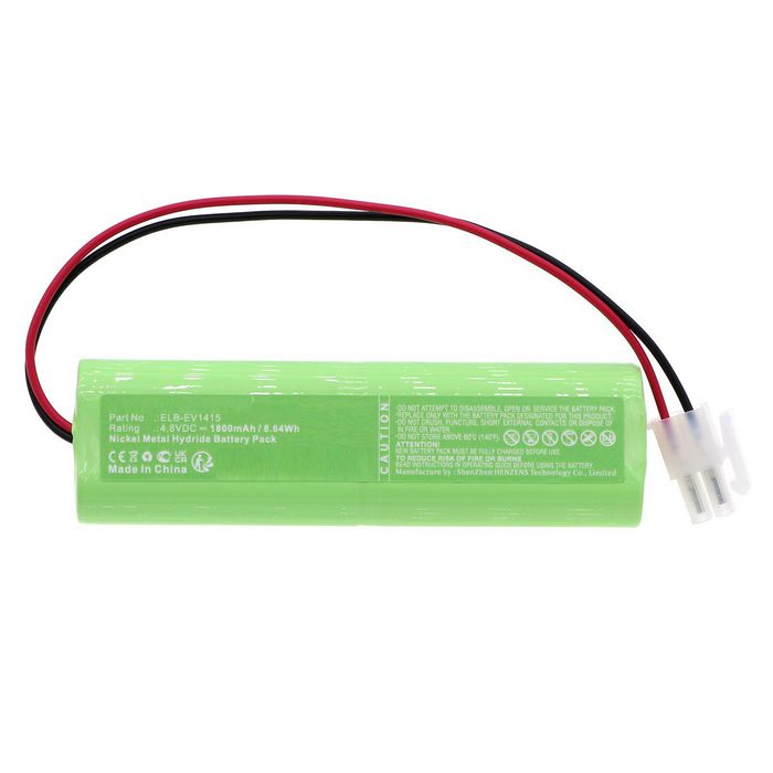 CoreParts Battery for Ektor Emergency Lighting 8.64Wh 4.8V 1800mAh for EV1670,1415 - W128812788
