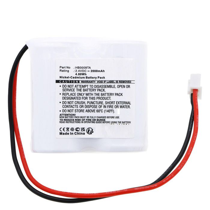 CoreParts Battery for Legrand Emergency Lighting 4.80Wh 2.4V 2000mAh for - W128812799