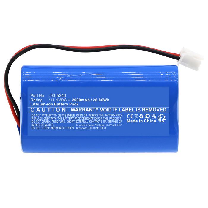 CoreParts Battery for SCANGRIP Flashlight 28.86Wh 11.1V 2600mAh for VEGA 1500 C+R,03.5451 - W128812817