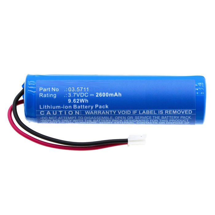 CoreParts Battery for SCANGRIP Flashlight 9.62Wh 3.7V 2600mAh for MAG3 COB LED,03.5070,Uniform,03.540,Sunmatch,03.5416 - W128812820