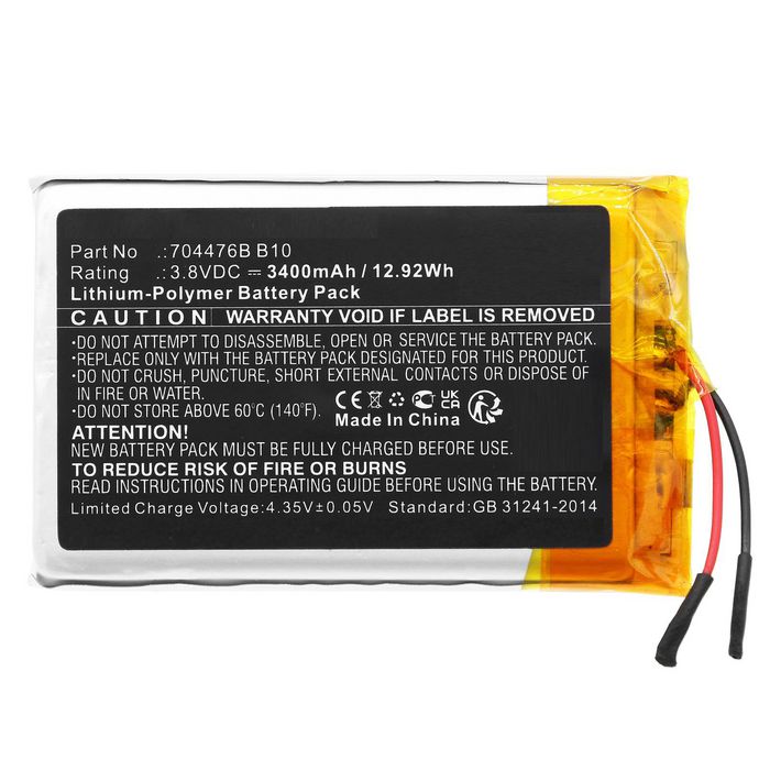 CoreParts Battery for SPOT GPS, Navigator 12.92Wh 3.8V 3400mAh for SPOT X,SPOTXB - W128812827
