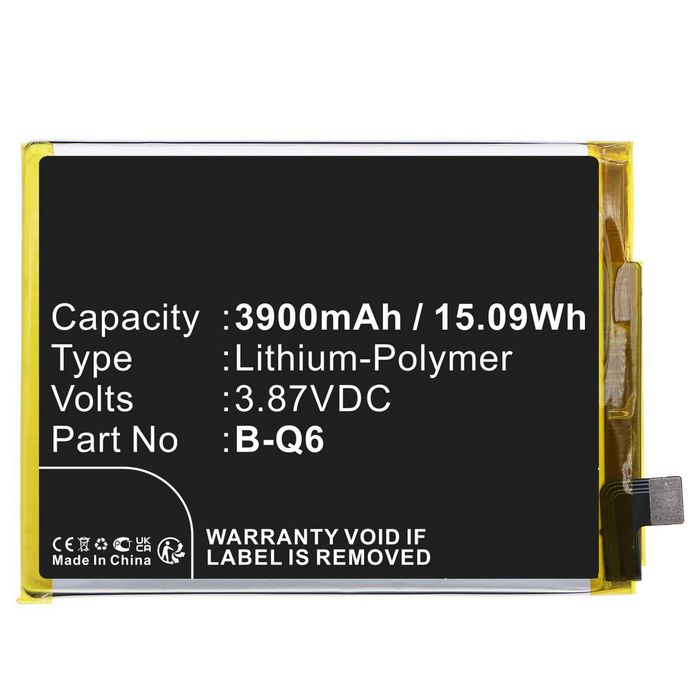 CoreParts Battery for VIVO Mobile 15.09Wh 3.87V 3900mAh for V21e,V21e 5G,V2055 - W128812853