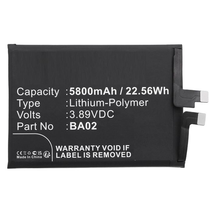 CoreParts Battery for VIVO Mobile 22.56Wh 3.89V 5800mAh for IQOO Z8X - W128812855