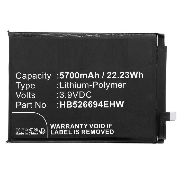 CoreParts Battery for Honor Mobile 22.23Wh 3.9V 5700mAh for X50,X50i - W128812867