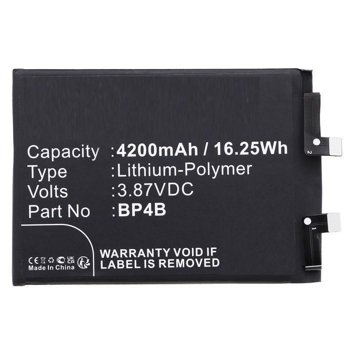 CoreParts Battery for Xiaomi Mobile 16.25Wh 3.87V 4200mAh for Mi 12 Lite 5G,2203129I,2203129G - W128812879