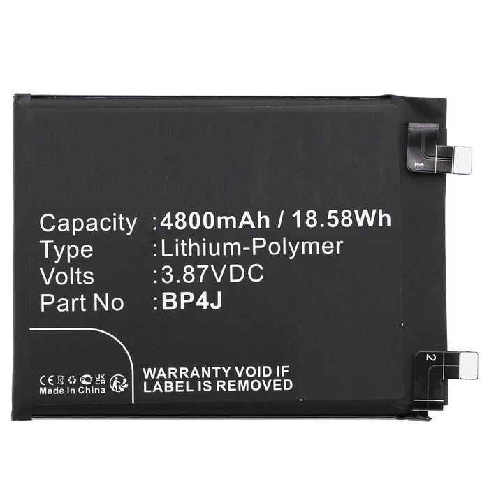 CoreParts Battery for Redmi Mobile 18.58Wh 3.87V 4800mAh for Note 12 Pro+ 5G,22101316UP,Note 12 5G,22101316UCP - W128812881