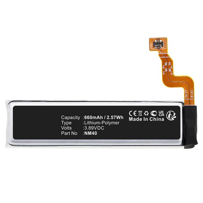 CoreParts Battery for Motorola Mobile 2.57Wh 3.89V 660mAh for Razr 2022,Razr 5G 3nd gen 2022,XT2251,XT2251-1 - W128812888