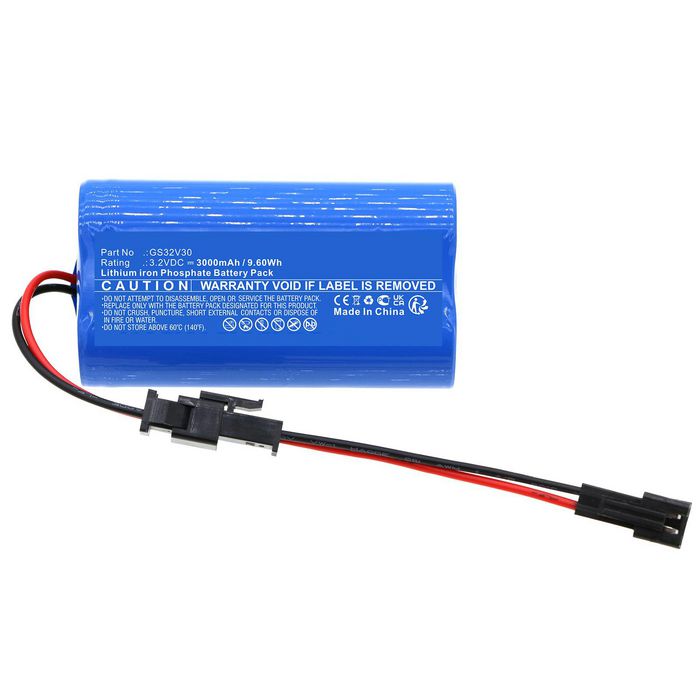 CoreParts Battery for Gama Sonic Solar Battery 9.60Wh 3.2V 3000mAh for GS-109S-B,GS-109F-B,97K012,GS-97F-GE,GS-97N,GS-104,GS-103,GS-94,GS-94B - W128812961