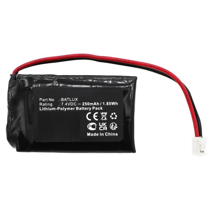CoreParts Battery for DLX Luxe Water Gun 1.85Wh 7.4V 250mAh for ICE 1.0 - W128813051
