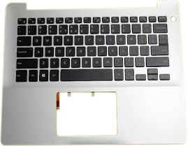 Dell Keyboard, English-International, 80 Keys, Backlit, Silver, With Palmrest - W125705756