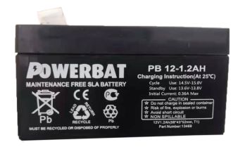 Powerbat PB12-1.2AH BATERIA POWERBAT 12v 1.2 AMP - W128482775