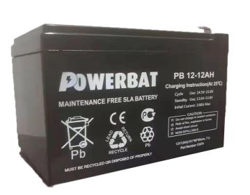 Powerbat PB12-12AH BATERIA POWERBAT 12v 12 AMP - W128482776