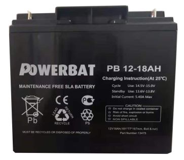 Powerbat PB12-18AH BATERIA POWERBAT 12v 18 AMP - W128482777