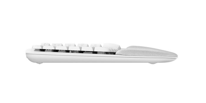 Logitech Wave Keys keyboard RF Wireless + Bluetooth QWERTY Danish, Finnish, Norwegian, Swedish White - W128821277