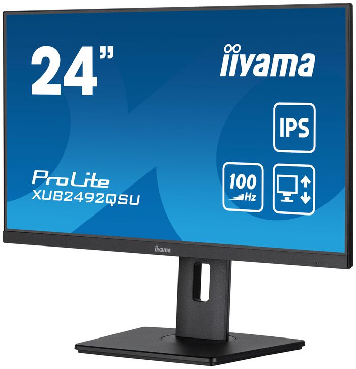 iiyama ProLite XUB2492QSU-B1 écran plat de PC 60,5 cm (23.8") 2560 x 1440 pixels Wide Quad HD LED Noir - W128821368