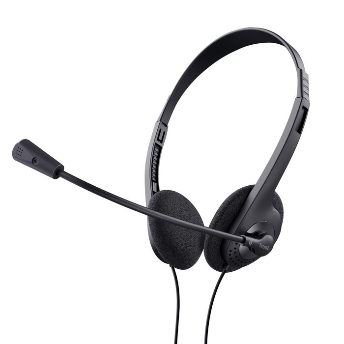 Trust Headphones/Headset Wired Head-Band Calls/Music Black - W128780400