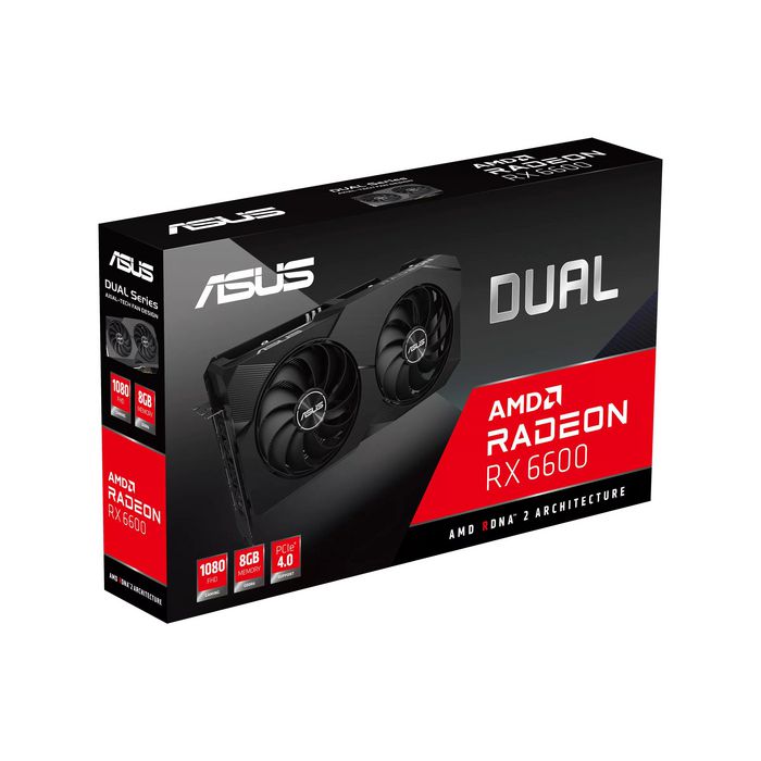 Asus Dual -Rx6600-8G-V2 Amd Radeon Rx 6600 8 Gb Gddr6 - W128338237