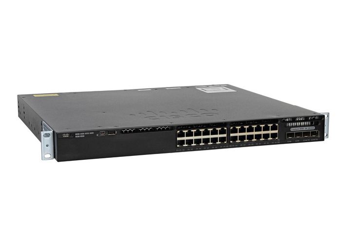 Cisco Catalyst 3650-24TD-S, Standalone, 1U, 24 x 10/100/1000 Ethernet, 2x10G Uplink ports, DRAM 4GB, Flash 2GB, 250W, IP Base - W124478746