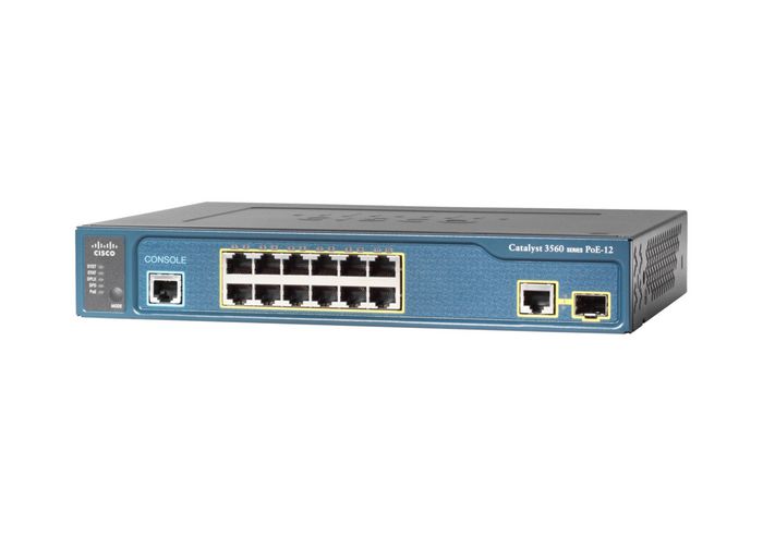 Cisco 23.8 mpps, 12 GE PoE+, 2 x 1G SFP and 2 x 1G copper, IP Base, 100-240 VAC, 2.31 kg - W124586746