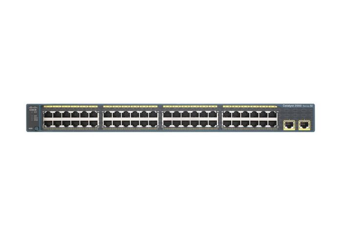 Cisco Catalyst 2960-X, 48 x 10/100/1000 Ethernet, 2 x SFP+, APM86392 600MHz dual core, DRAM 512MB, Flash 128MB, PoE 370W, LAN Base - W126770822
