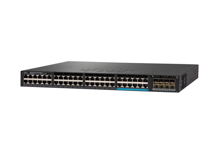 Cisco Catalyst 3650-48TS-L, Standalone, 1U, 48 x 10/100/1000 Ethernet, 4x1G Uplink ports, DRAM 4GB, Flash 2GB, 250W, LAN Base - W125278132