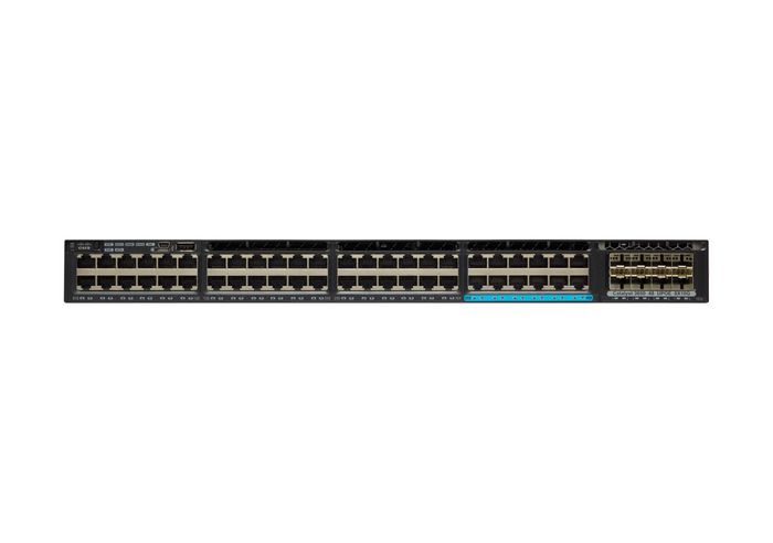Cisco Catalyst 3650-48TS-L, Standalone, 1U, 48 x 10/100/1000 Ethernet, 4x1G Uplink ports, DRAM 4GB, Flash 2GB, 250W, LAN Base - W125278132