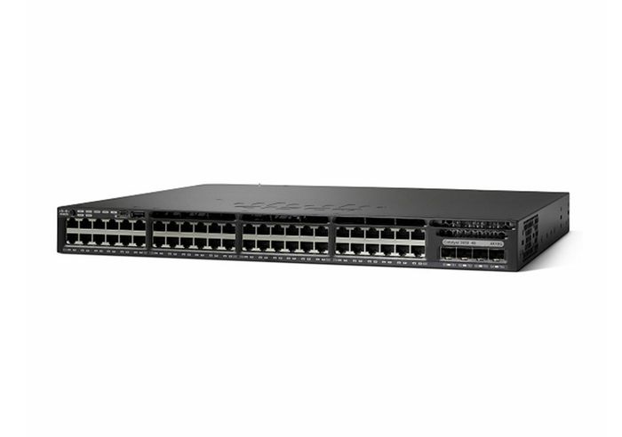 Cisco Catalyst 3650-48FD-L, Standalone, 1U, 48 x 10/100/1000 Ethernet PoE+, 2x10G Uplink ports, DRAM 4GB, Flash 2GB, 1025W, LAN Base - W125335051