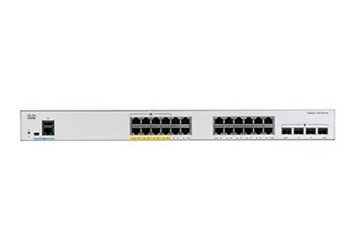 Cisco Catalyst C1000-24FP-4G-L commutateur réseau Géré L2 Gigabit Ethernet (10/100/1000) Connexion Ethernet, supportant l'alimentation via ce port (PoE) Gris - W127040311