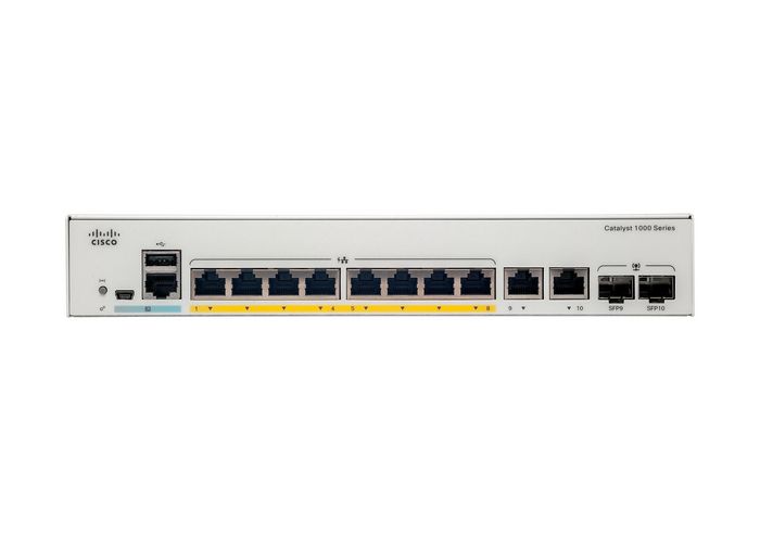 Cisco -8T-2G-L Network Switch Managed L2 Gigabit Ethernet (10/100/1000) Grey - W128261778