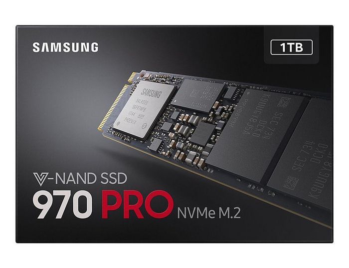 Samsung 970 PRO, 1TB, PCIe Gen 3.0 x4, NVMe 1.3, M.2 (2280), 80.15 x 22.15 x 2.38 mm - W124665882