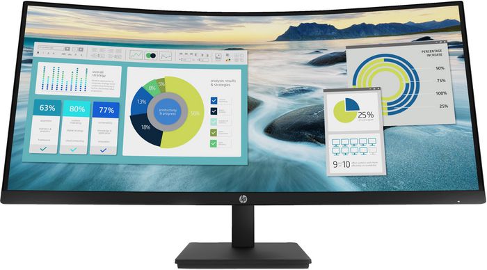 HP HP P34hc G4 computer monitor 86.4 cm (34") 3440 x 1440 pixels Quad HD LED Black - W128821889
