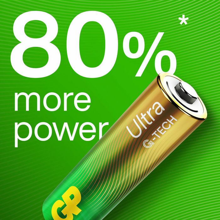 GP Batteries GP ULTRA ALKALINE AAA/LR03 Battery. 4-Pack - W128778059