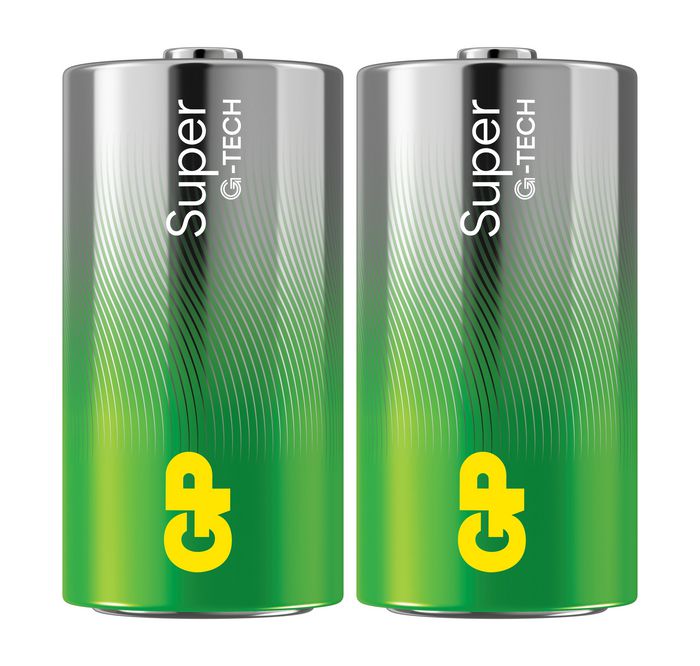 GP Batteries GP SUPER ALKALINE C/LR14 Battery. 2-Pack - W128778052